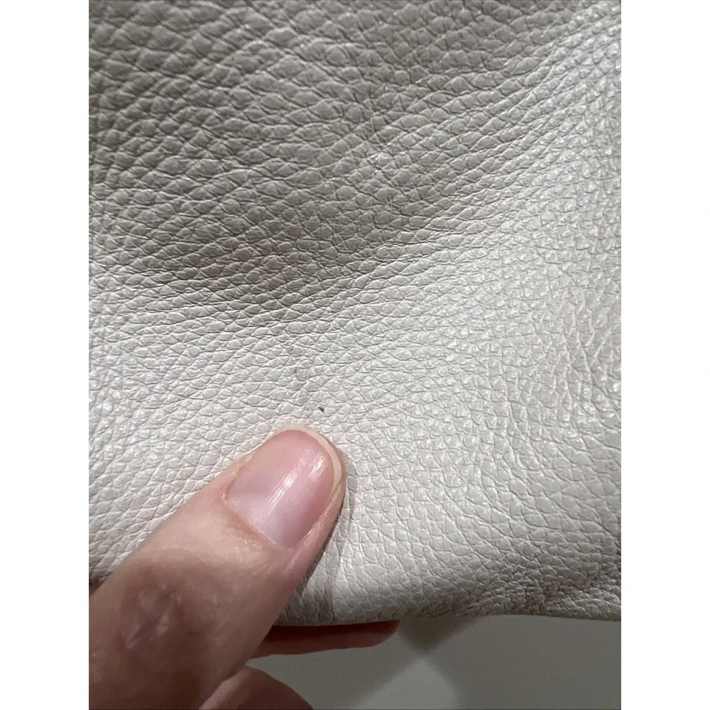 Michael Kors Layton Pebbled Leather Shoulder Bag Hobo Cream Large Designer Boho‎